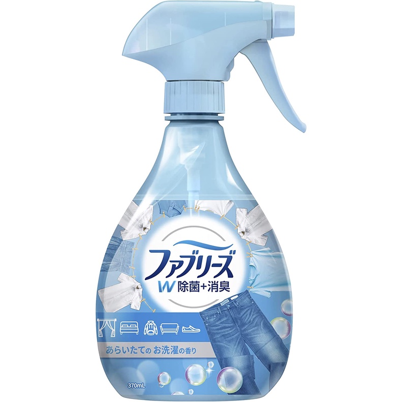 P&G Japan Febreze Disinfecting Deodorizing Spray for Cloth, Fresh Wash  Scent (370 ml)