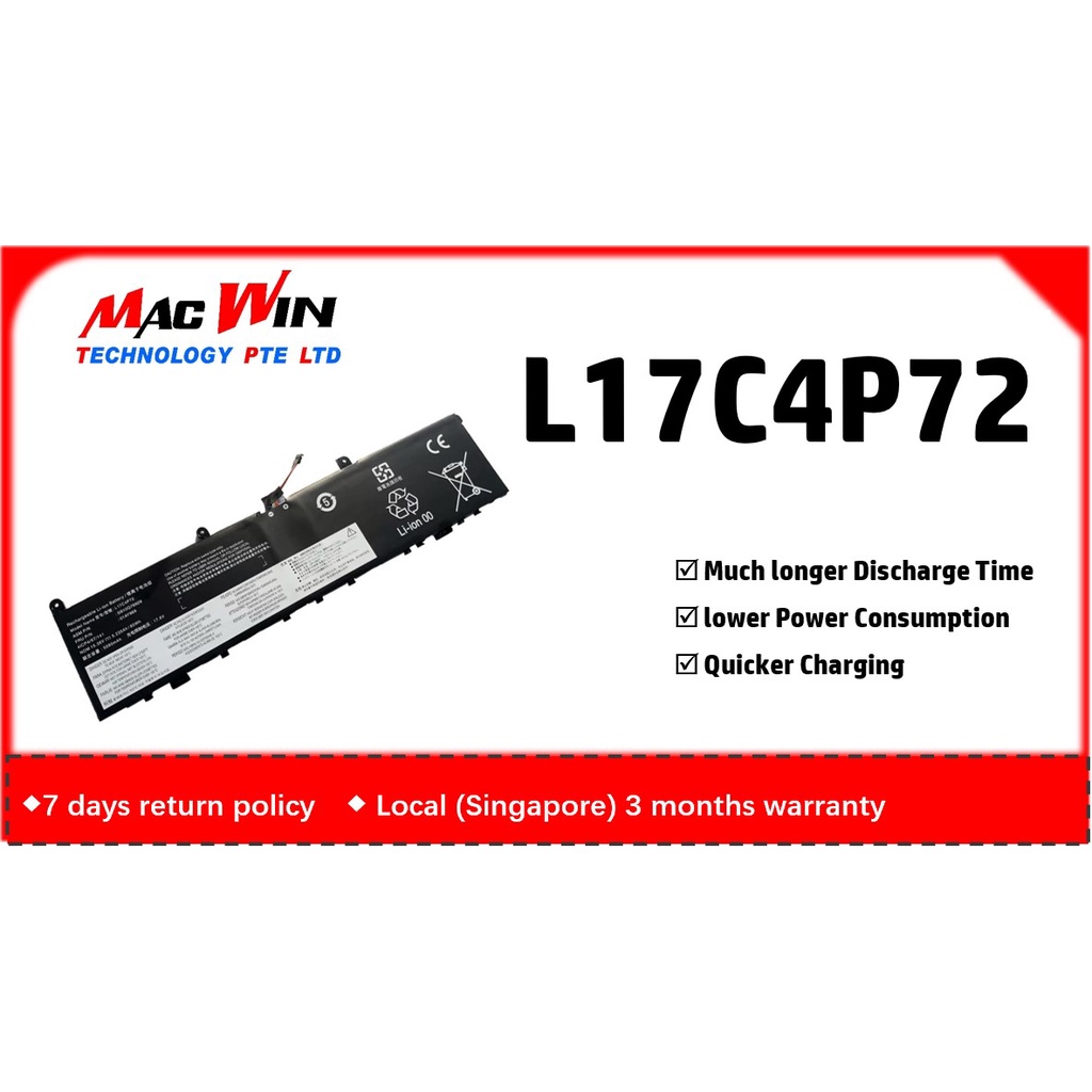 Batteria Per Lenovo L17C4P72 80Wh Compatibile Con ThinkPad P1 Gen 1 Type 20MD - Foto 9