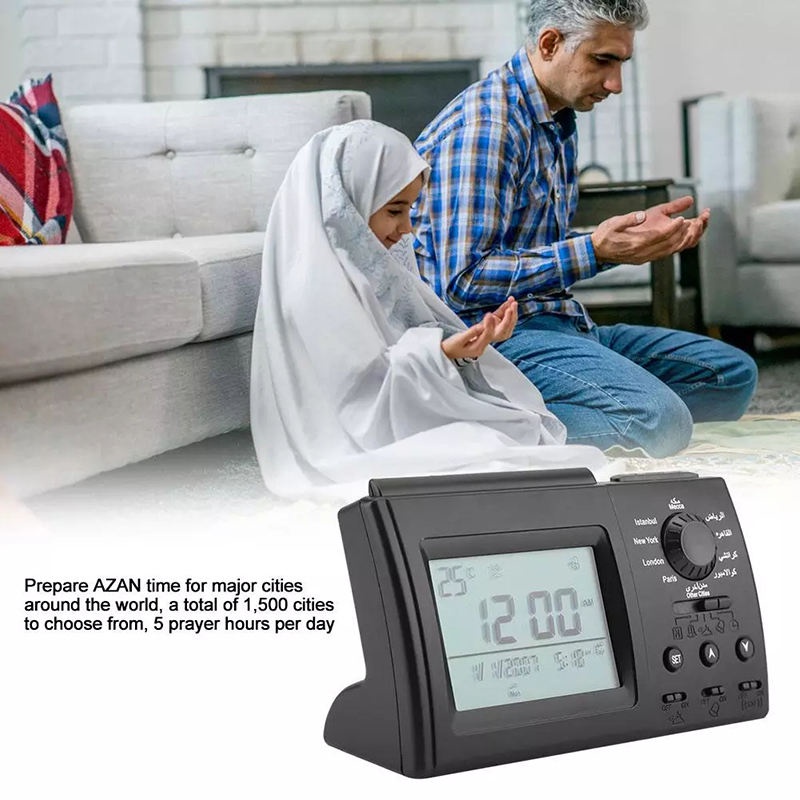Azan Clock for Muslim with Prayer Automatic Digital Clock Islamic Azan