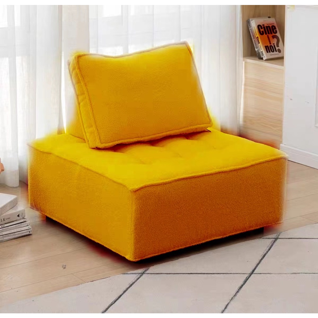 Nordic Minimalism CashmereLike Sofa Square Tofu Sofa Chair Cushion