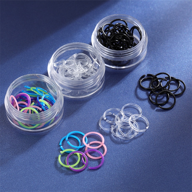Plastic ring earrings store