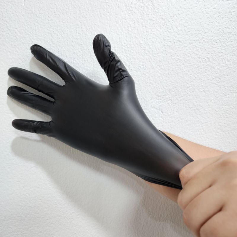 Nitrile Gloves Powder Free Latex Gloves Can Be Reused (Extra Thick ...