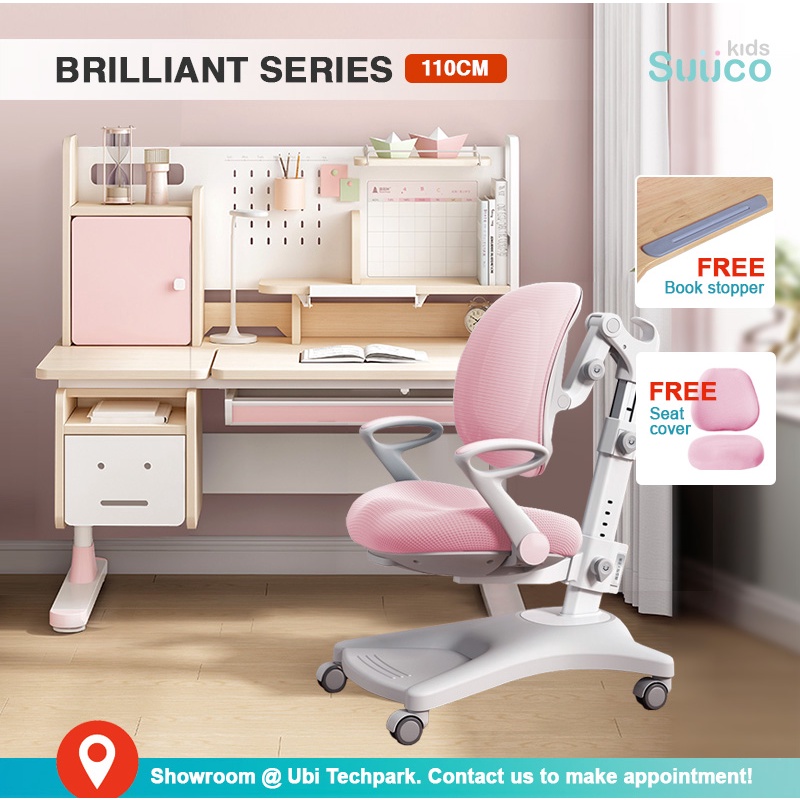 Suucokids Brilliant Series Combo Height Adjustable Study Table and