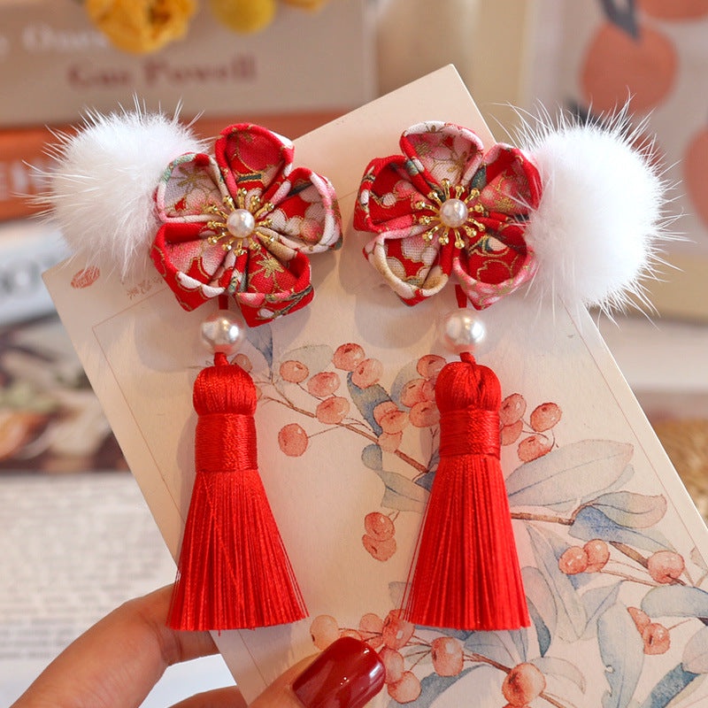 chinese new year hair clip