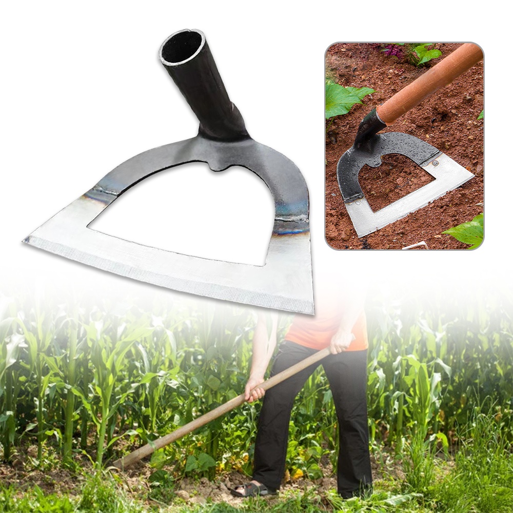 Hollow Hoe Weeding Rake Labor Saving Weeding Loosening Soil Weed Remover Harrow Handheld Steel