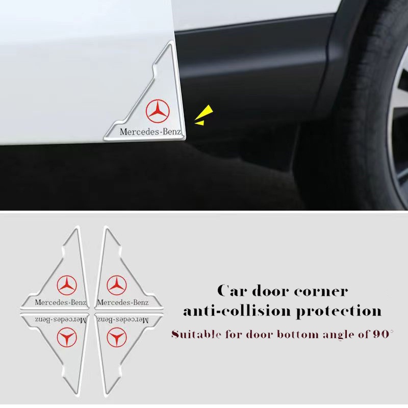 4PCS Car Door Corner Cover AntiCollision Stickers Car Door Edge Guards