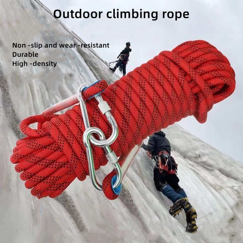 8.5mm Static Climbing Rope - CE Certified For Rock Climbing, Rescue & Outdoor Activities (10M-30M)