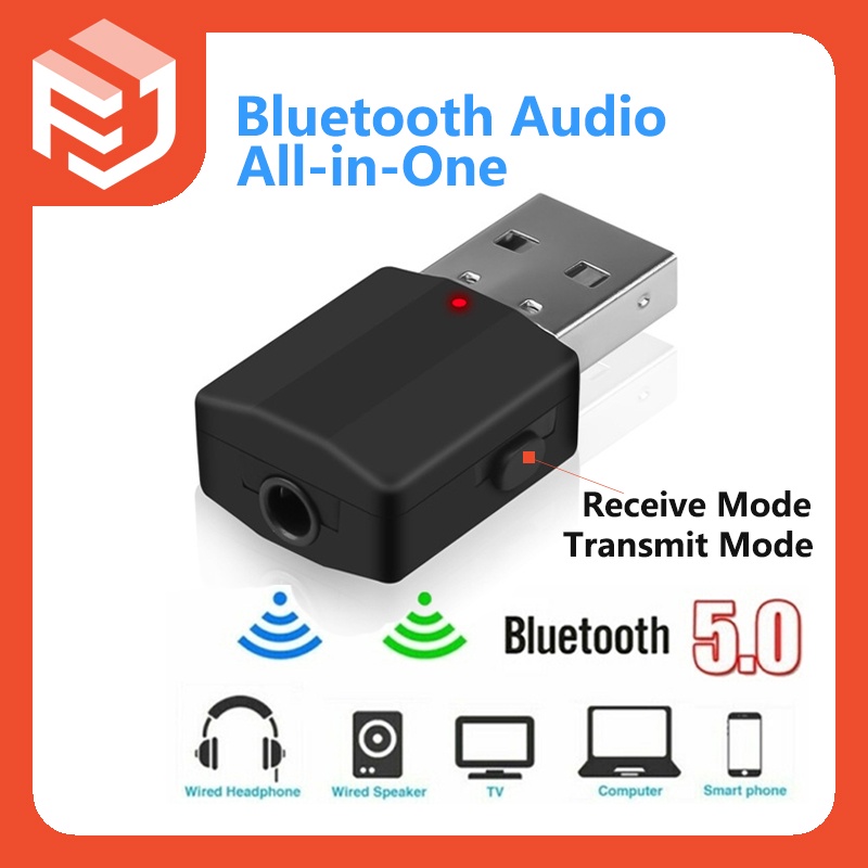 2in1 USB Bluetooth Transmitter Bluetooth Receiver Computer TV ...