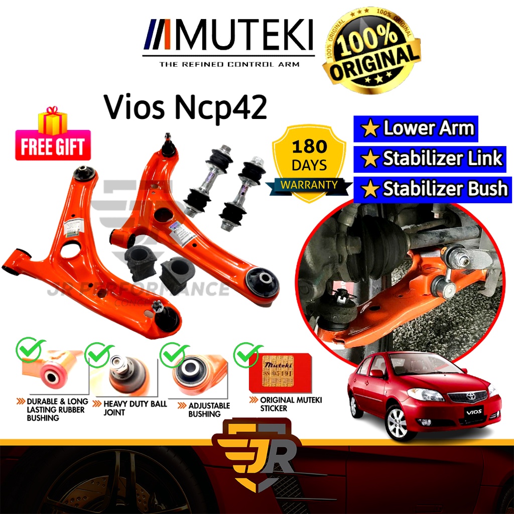 Muteki Lower Arm / Stabilizer Link / Stabilizer Bush Muteki Vios Ncp42