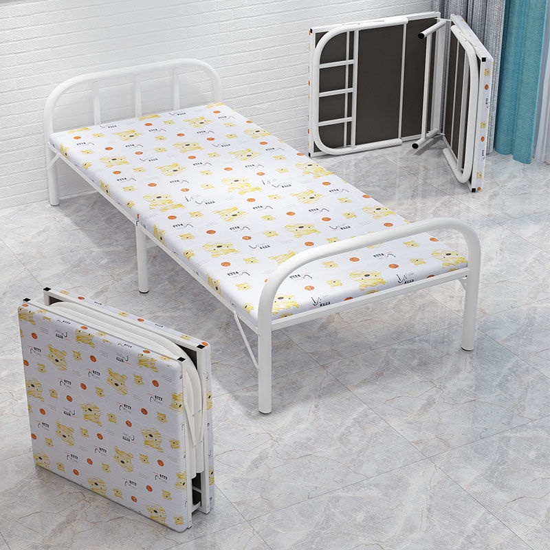 Modern Board Folding Bed With Mattress 75/90/100/120 Cm Little Bear Pattern / Double Bed Folding ...