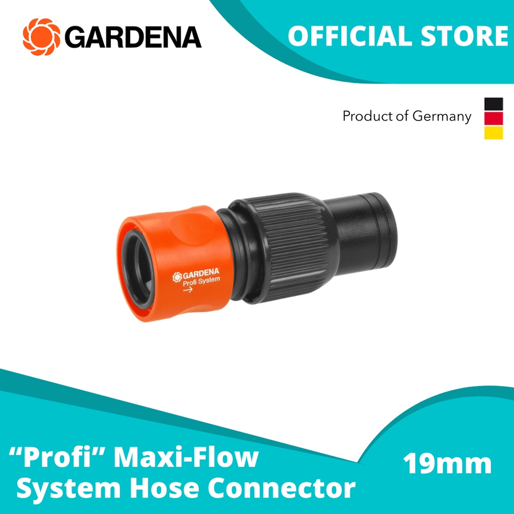 Gardena Profi Maxi-Flow System Hose Connector 19 mm (3/4'') | Shopee ...
