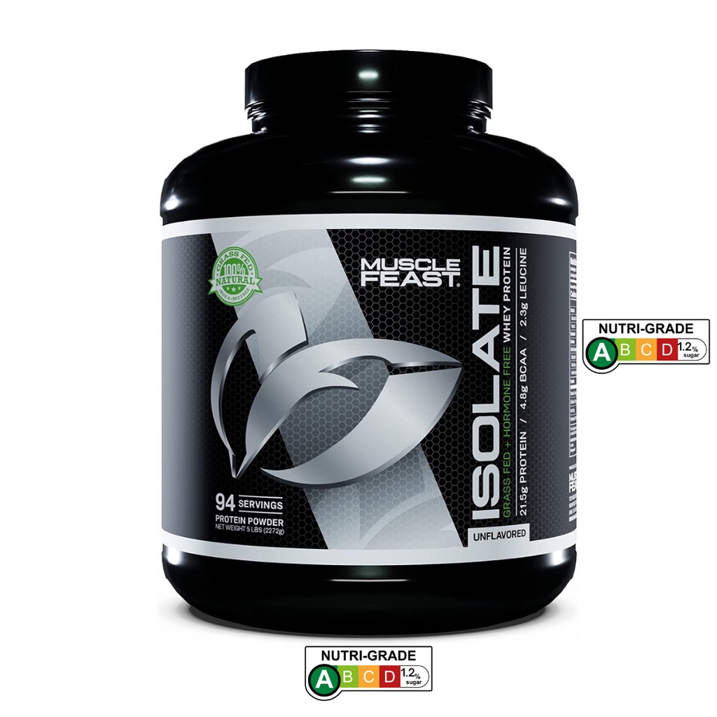 Muscle Feast GrassFed Whey Protein Isolate, All Natural Hormone Free