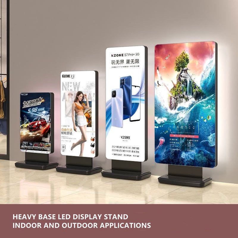 LED Display Stand Heavy Duty Outdoor Sign Holder Stand Advertising ...