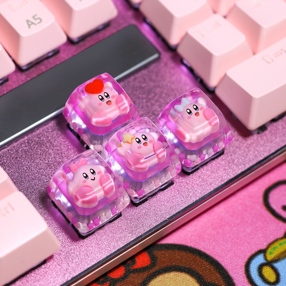 Star Kirby] Original Cartoon Resin Keycaps Cute Custom Anime Mechanical  Keyboard Pink Keycap Cute Keycap Birthday Gift | Shopee Singapore