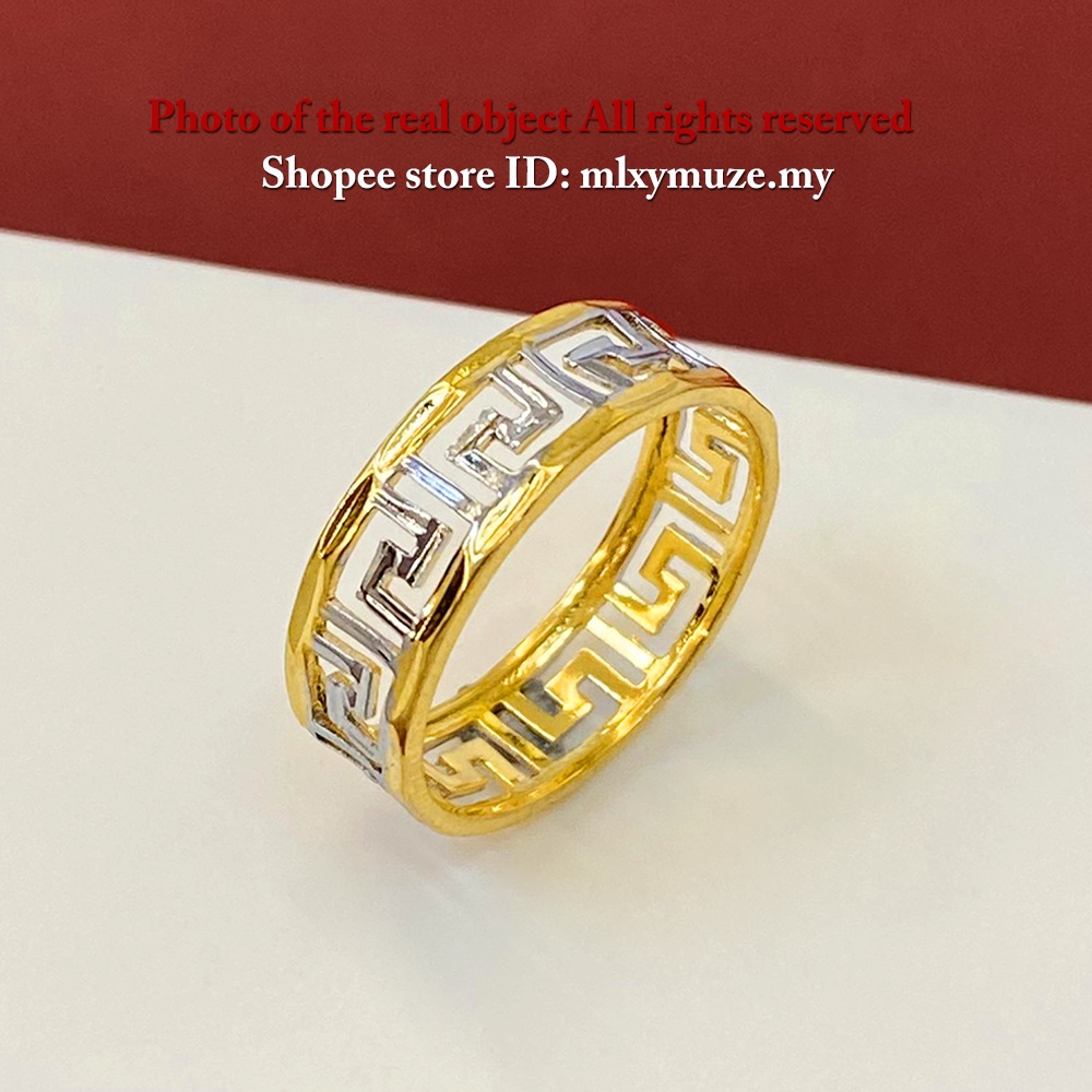 Bangkok 24K Gold Plated Ring Women s jewelry fashion jewellery Shopee Singapore
