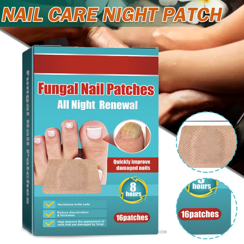 16pcs Fungal Nail Patches for Fungus Finger Toe Nail Repair Stickers