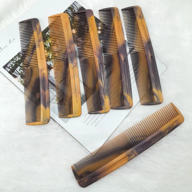 Sisir Rambut Isi 12pcs Sisir Corak Cokelat Twin Panjang 22Cm Comb - Gambar 2