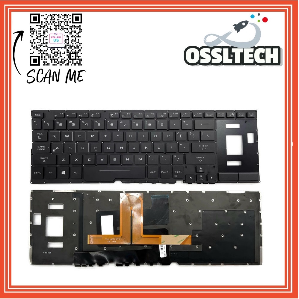 Carcasa Teclado Asus Gx501 Gx501v Gx501vi Gx501vik Gx501vs | Cuotas sin interés