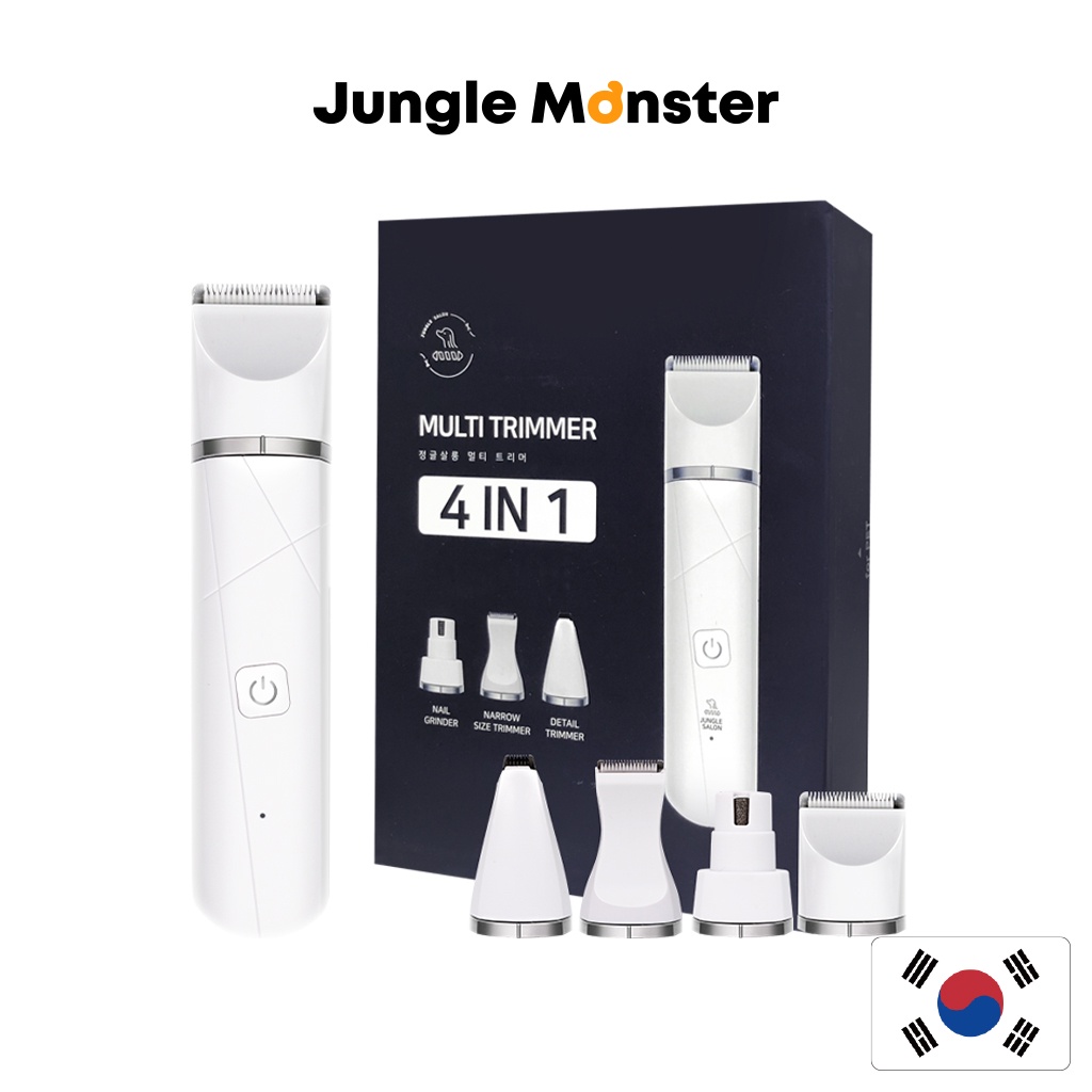 [Junglemonster] Low Noise 4 in 1 Multi Pet Electric Shaver&Trimmer For