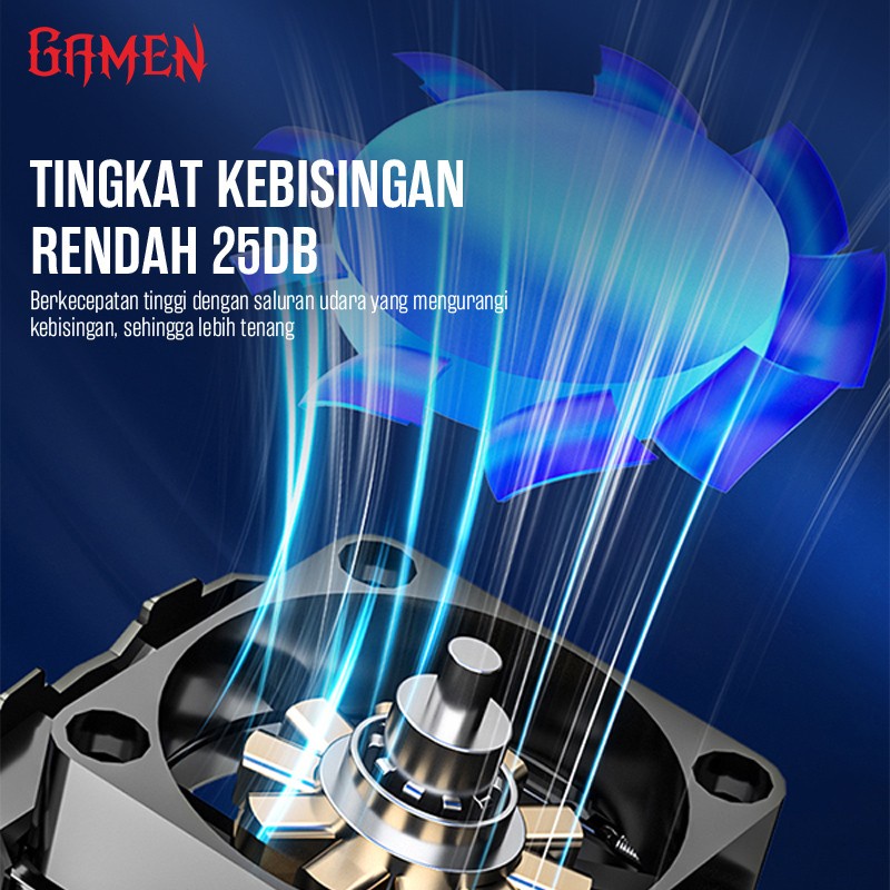 Gamen GMR02 / GMR02S Fan Cooler Radiator Pendingin HP Cooling Fan Gaming - Gambar 2