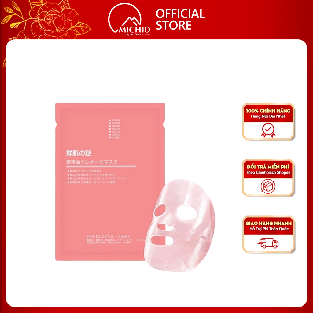 Japanese Stem Cell Placenta Mask Immediately Moisturizes The Skin Shopee Singapore