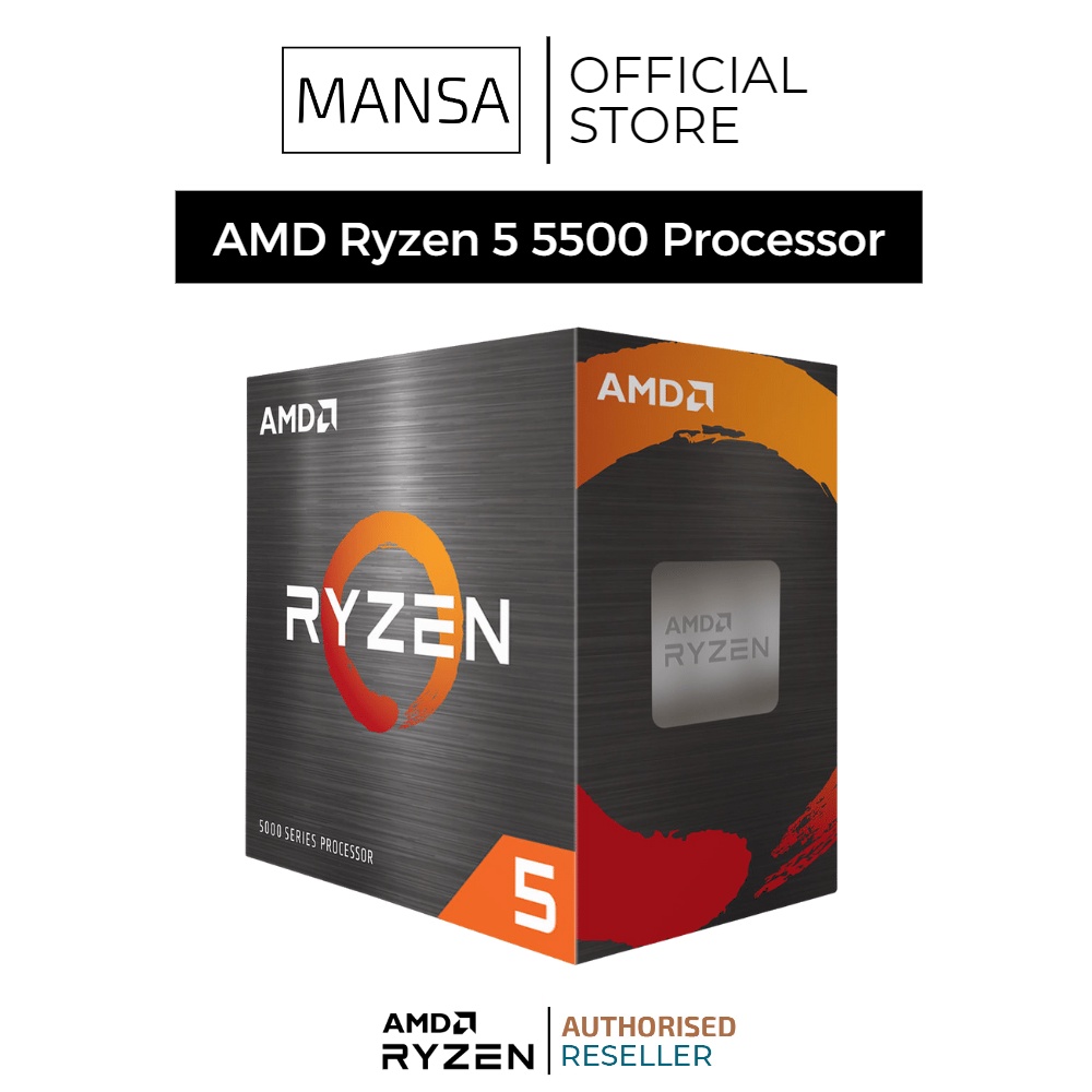 AMD Ryzen 5 5500 | 5600 Desktop Processor (6-Core, 12-threads, 3.6
