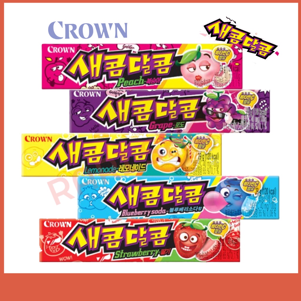[CROWN] Sweet and Sour Candy Caramel 29g (5 Flavor) | Shopee Singapore