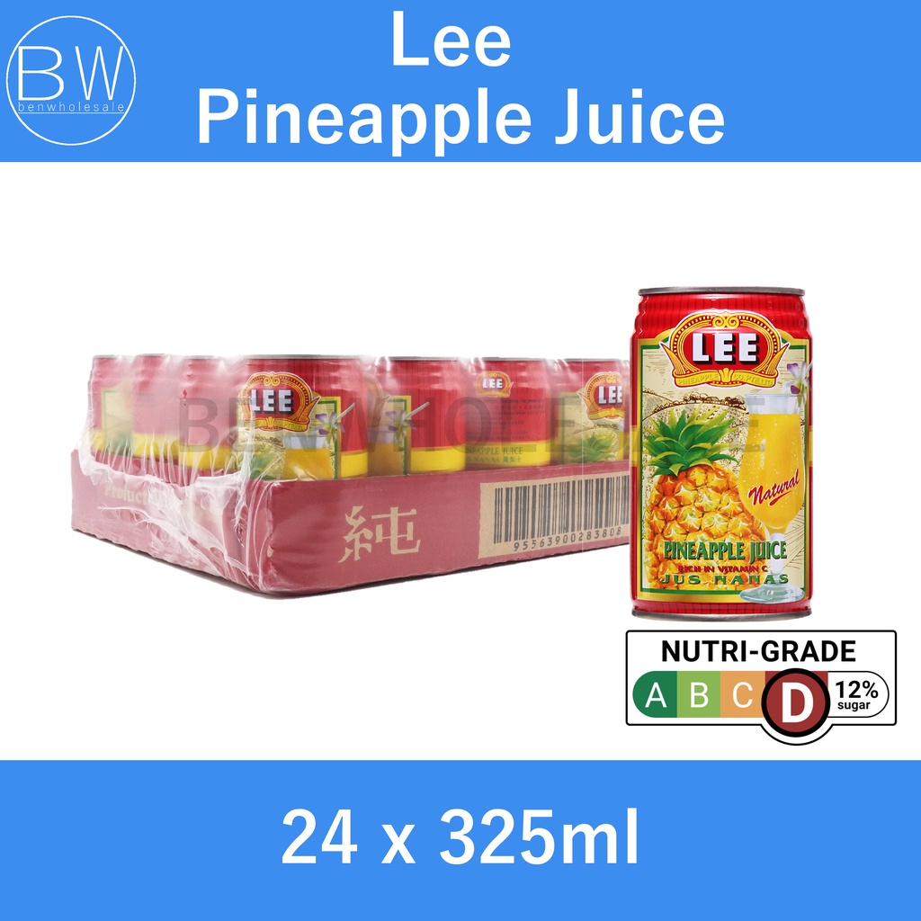 Lee Pineapple Juice (24 x 325ml) Shopee Singapore
