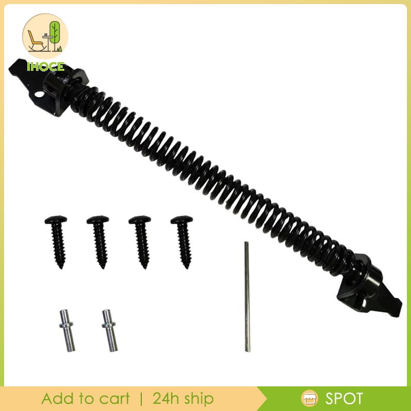 [Ihoce] Closing Gate Spring with Adjustable Tension with Fittings Steel ...
