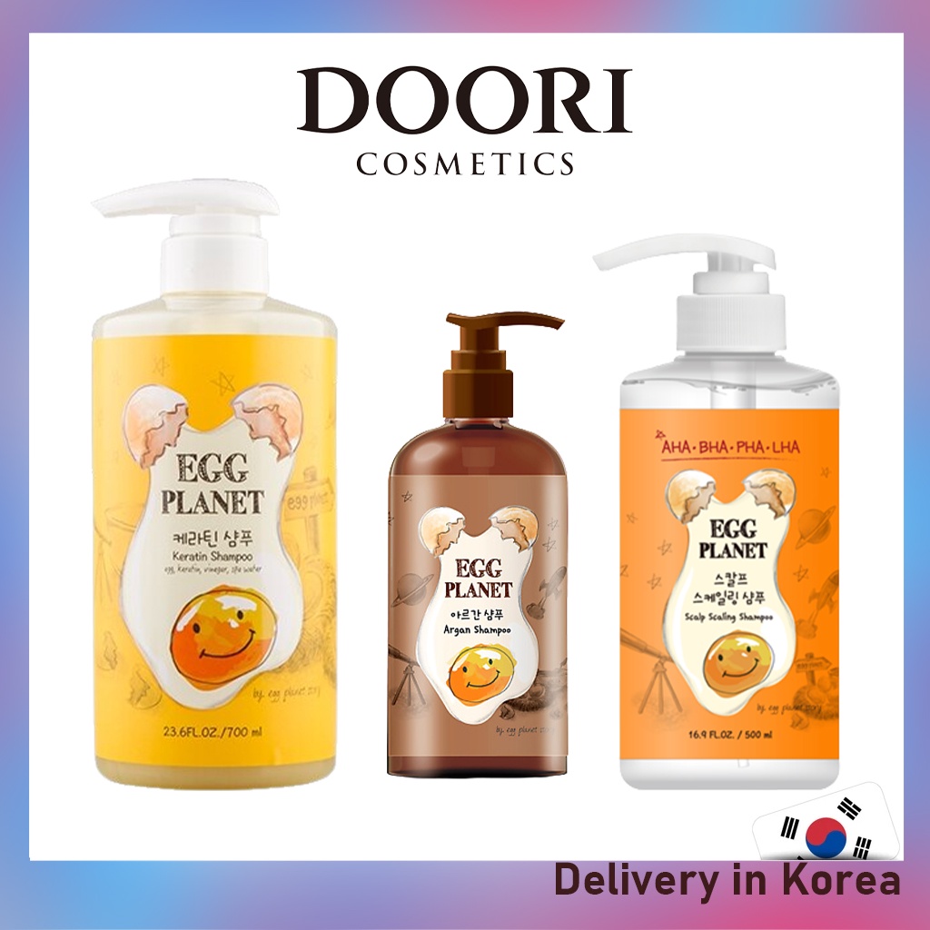 [DAENG GI MEO RI] Egg Planet Keratin Argan /Shampoo/Hair pack/tonic ...