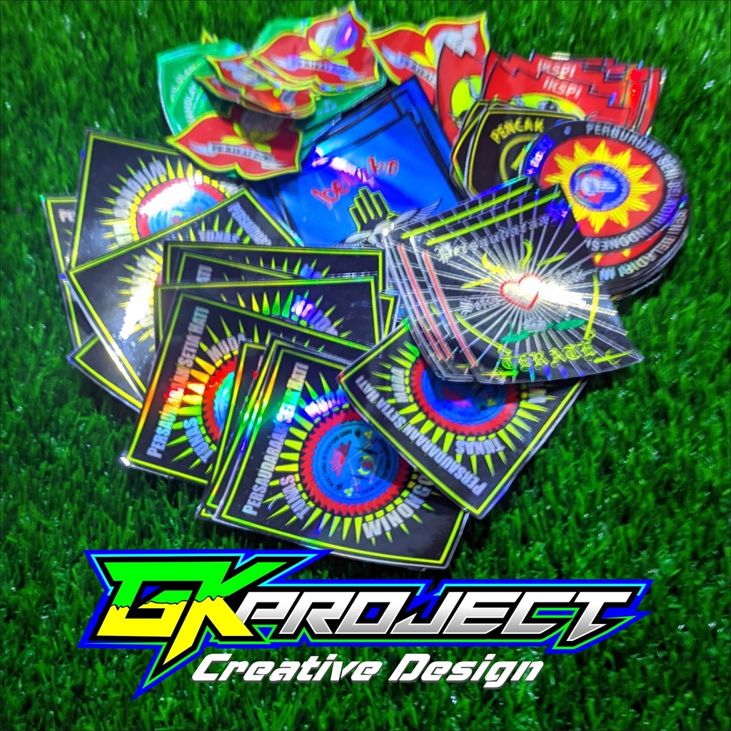 Indonesian Equipment logo Stickers Hologram Silat logo Stickers, PN