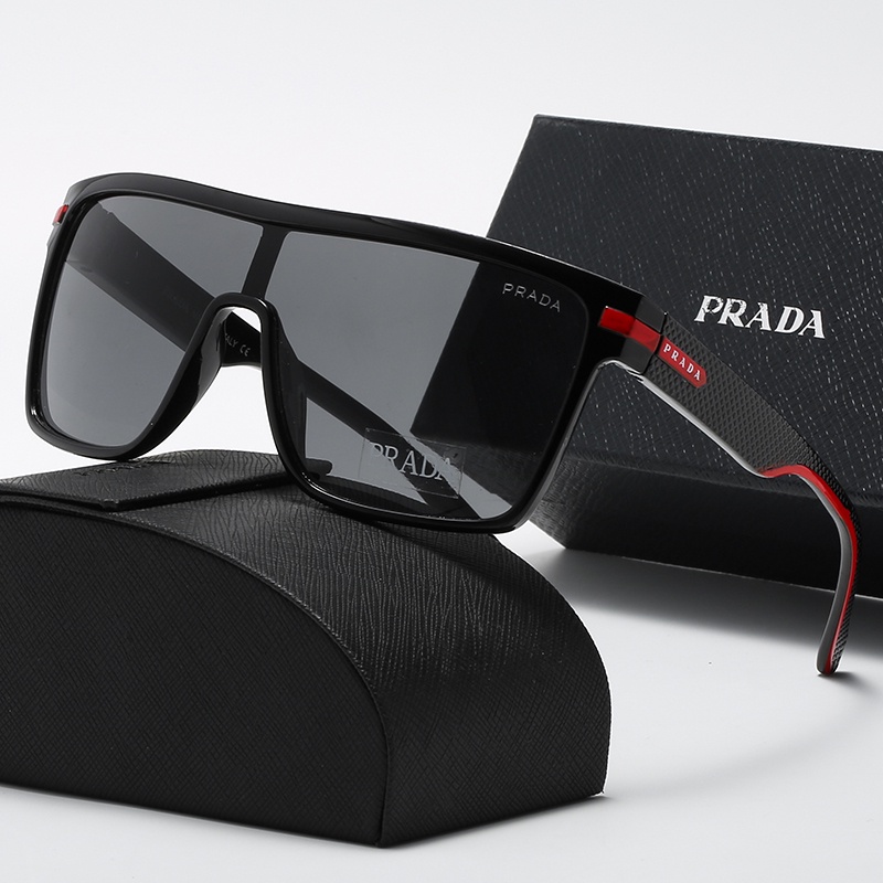 Men's Large Frame One-piece Sunglasses