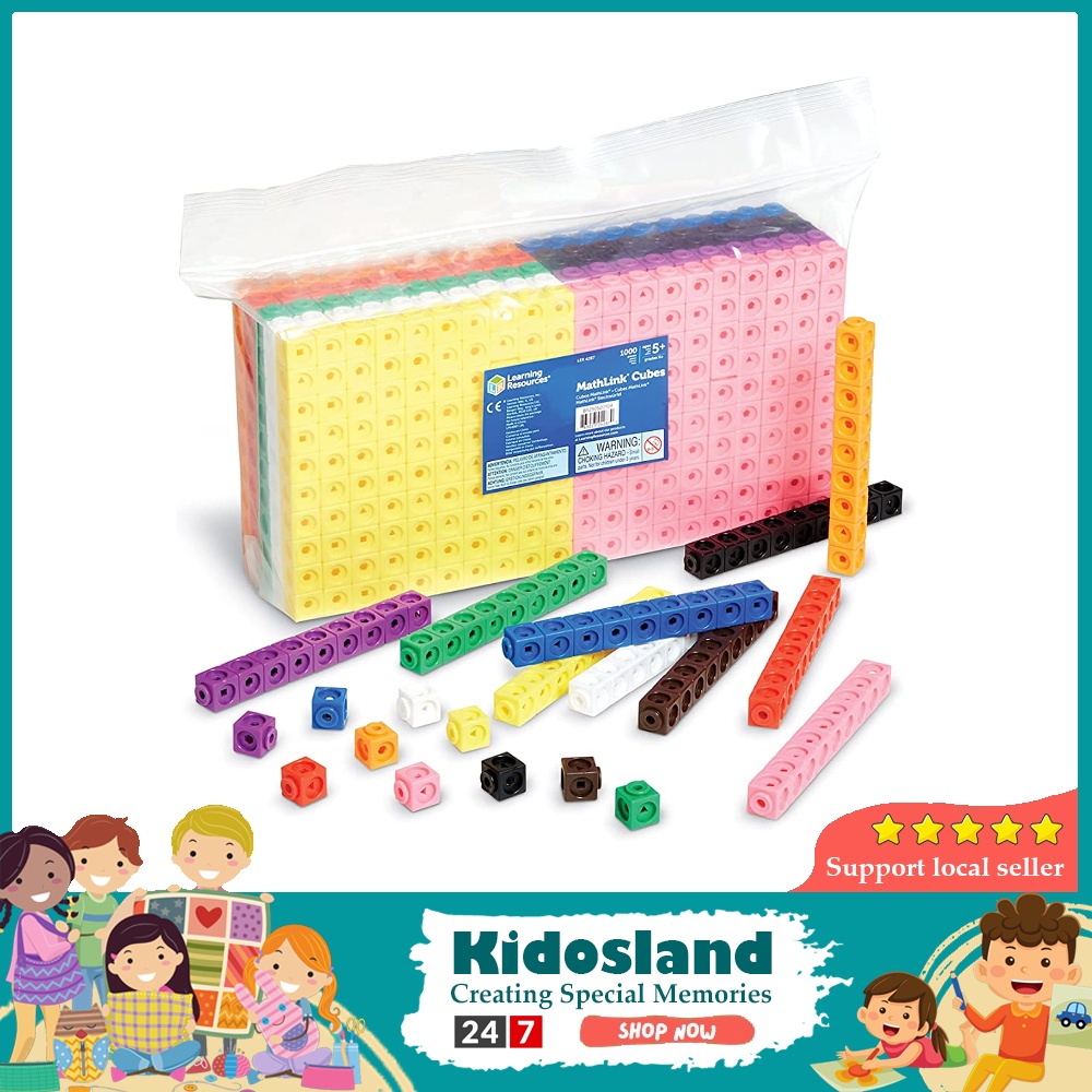 [sgstock] Learning Resources MathLink Cubes, Set of 1000 Cubes,12 to 17 ...