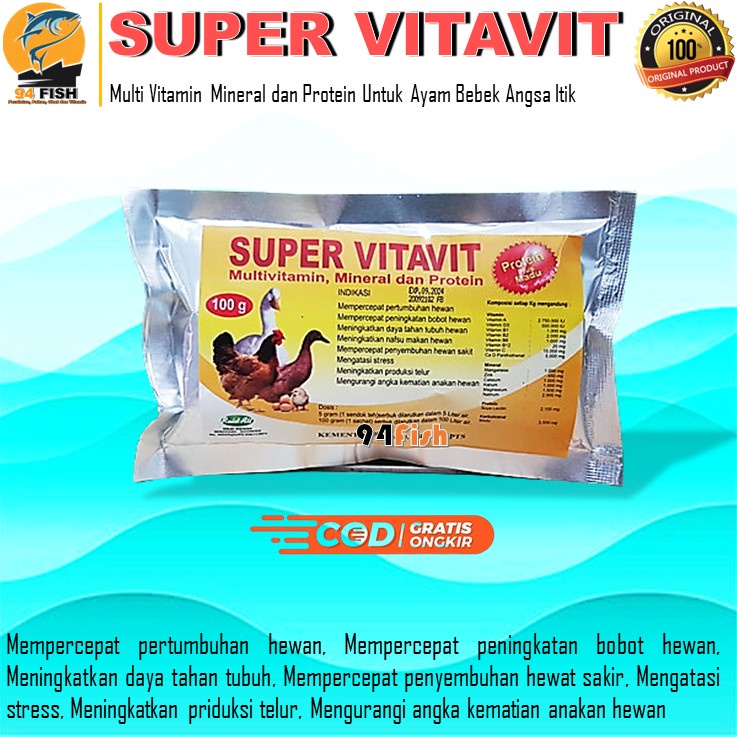 Super Vitavit Multivitamin Chicken Duck And Poultry 100 Grams Shopee Singapore 3604