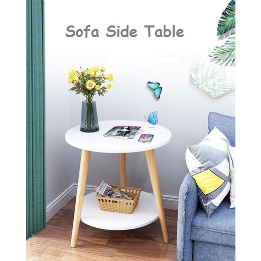 [SG Seller] sofa side table coffee table bedside table small round ...