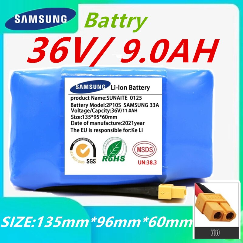 NEW 2P10S 36V 4.4Ah Battery for Hoverboard Balance Board Balance Scooter  500W