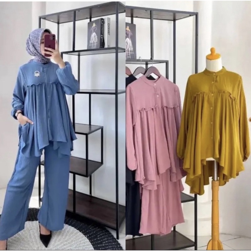 Diana Luna Crinkle Airflow Set Ld 120 - Diana crincle suit / Luna one ...