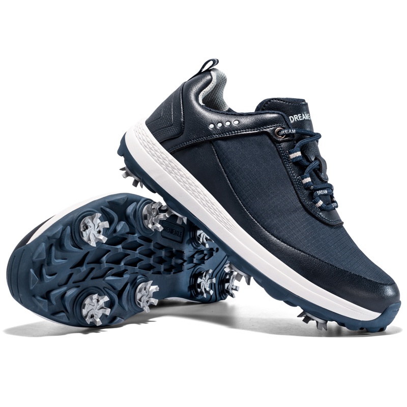 Professional Men Genuine Leather Golf Shoes Waterproof Breathable ...