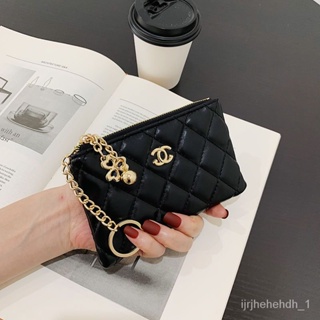 Wholesale HOT SELL Designer luxury mini coin purse keychain Famous brand  coin purse key chain Small fresh girls short purse with zipper From  m.