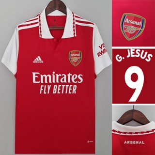 Adidas Arsenal Home Shirt 2022-2023 with G.Jesus 9 Printing