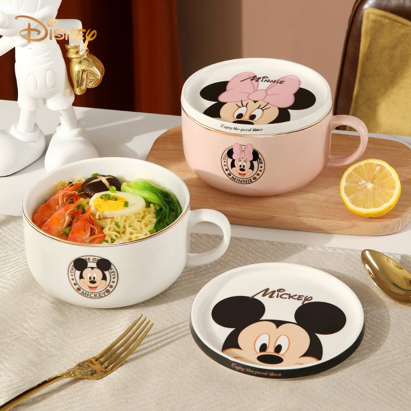 Disney [Jiepin Life] Cartoon Mickey Ceramic Instant Noodle Bowl With