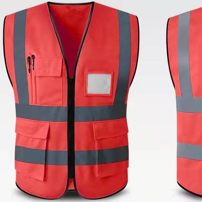 Reflective Vest Construction Fluorescent Vest Sanitation Worker Safety 