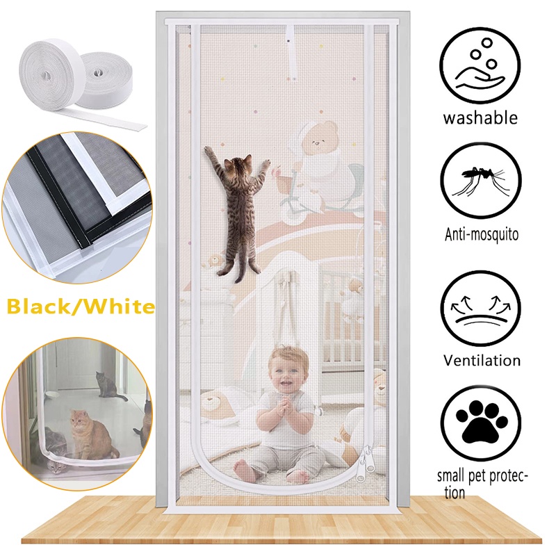 Cat Screen Door, Reinforced Heavy Duty Door Net for Dogs, Fresh Air in ...