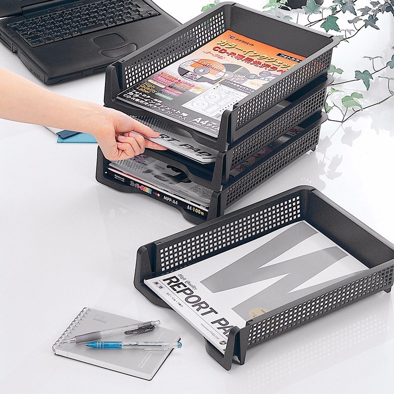 Stackable A4 document tray made in Japan (made in Japan) | Shopee Singapore