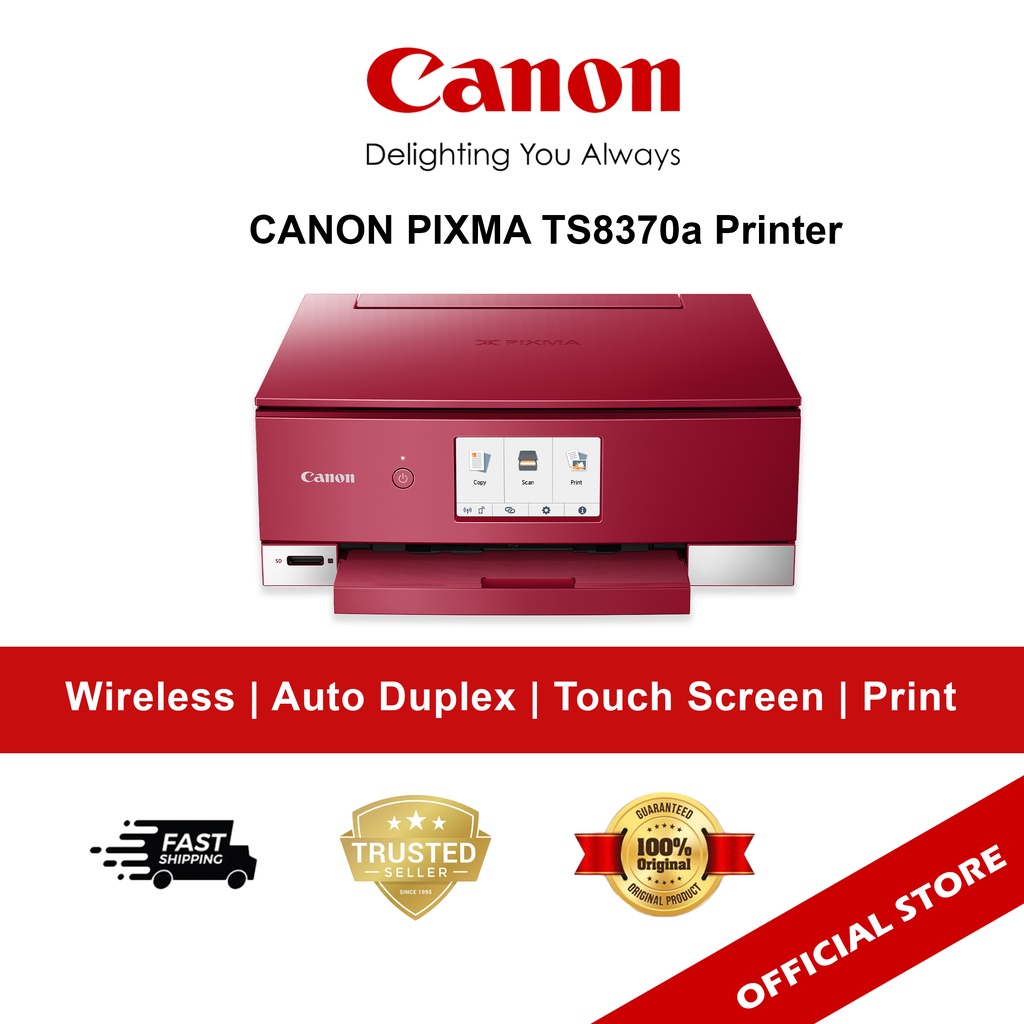 Canon PIXMA TS8370a Multi Function Inkjet Printer Shopee Singapore