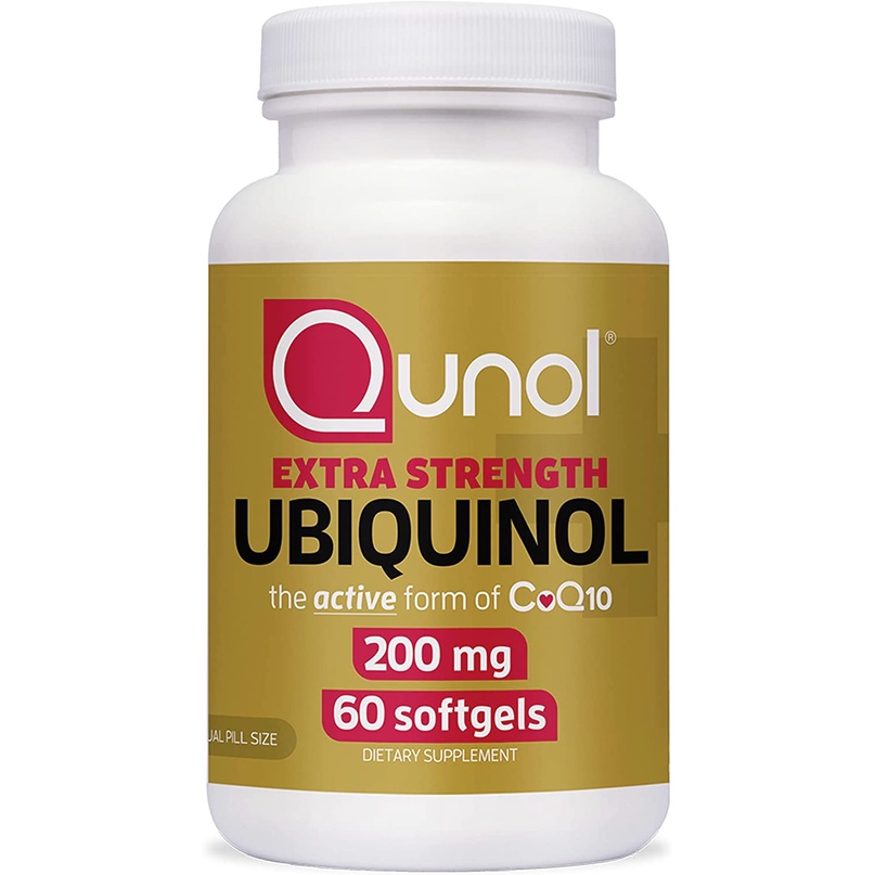 Qunol Ubiquinol CoQ10 200mg Softgels, Powerful Antioxidant for Heart