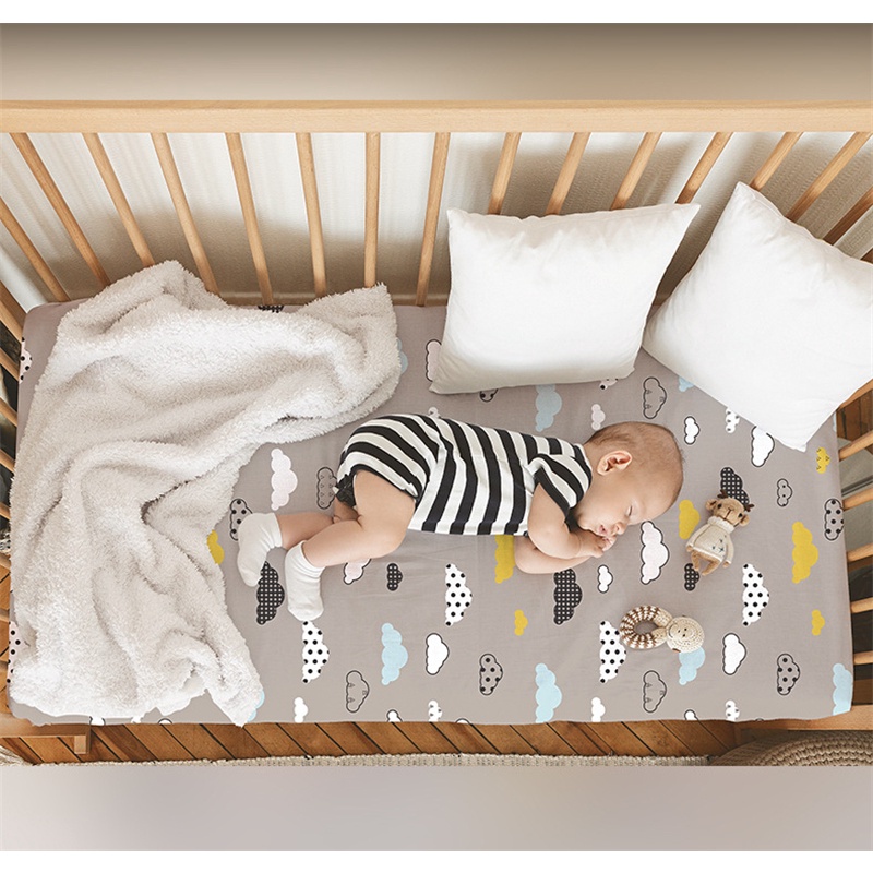 Crib fitted sheet size online