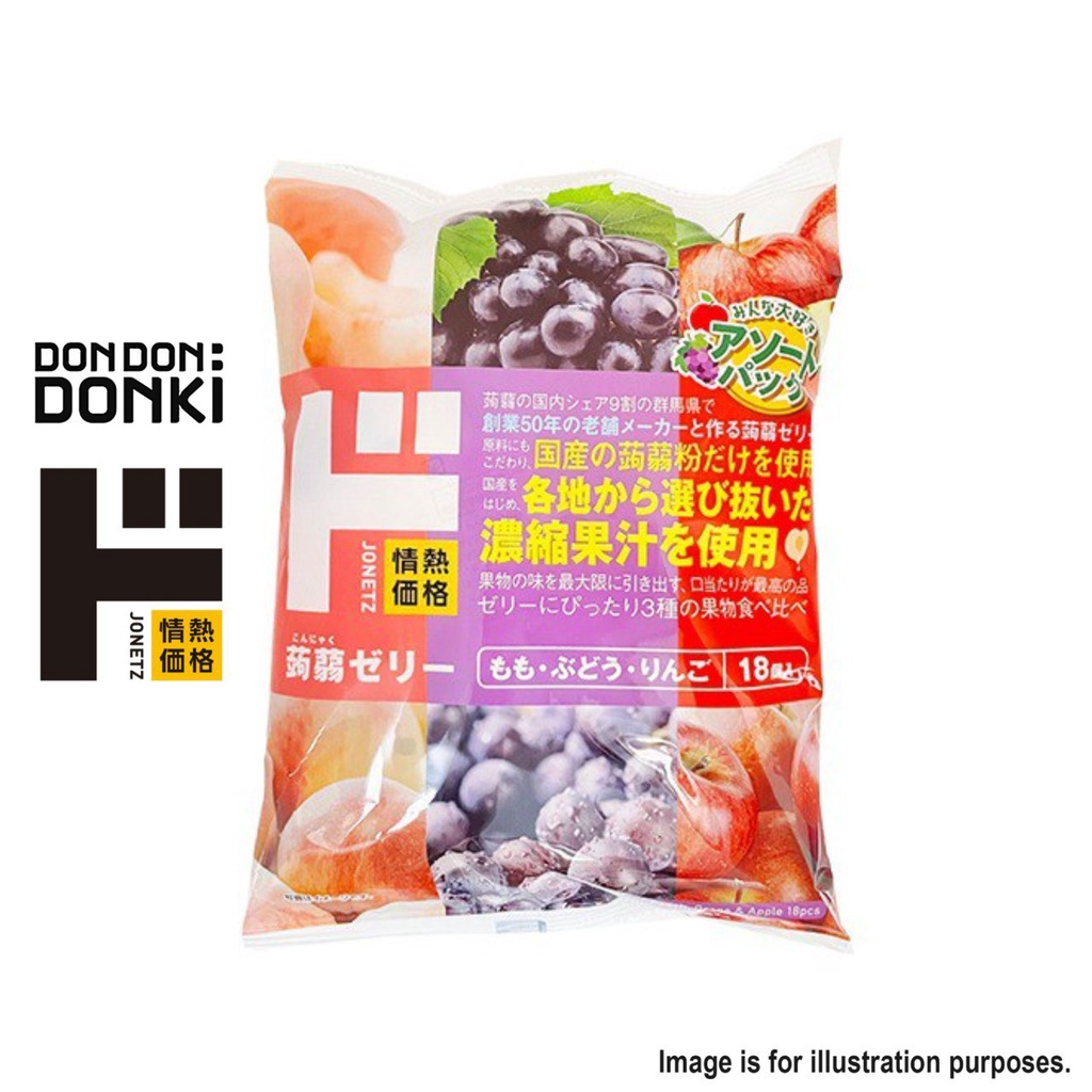 Kakaku Konjac Jelly Grape, Peach And Apple 18P Shopee