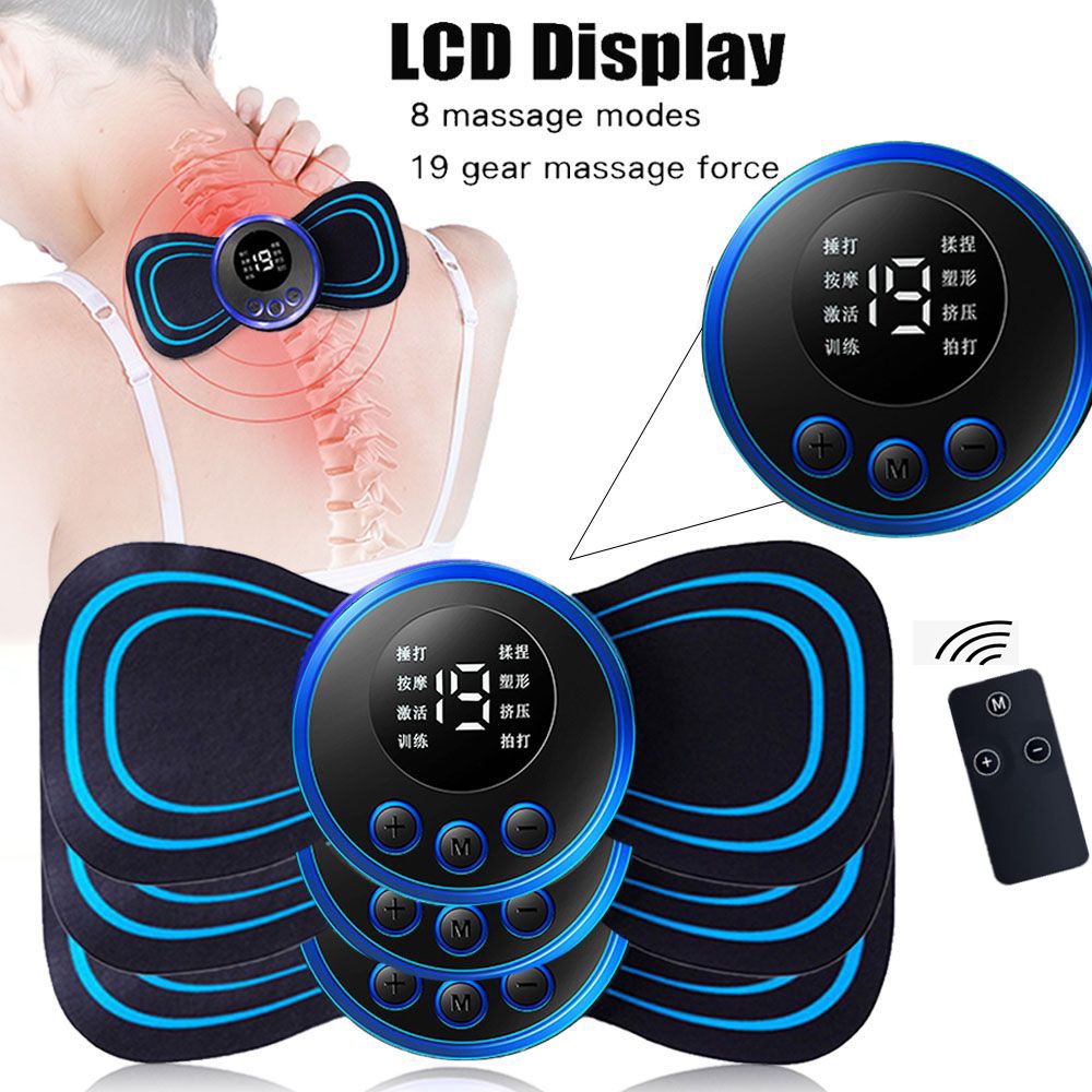 8 Modes 19 Gears Electric Pulse Neck Massager Cervical Back Muscle Pain