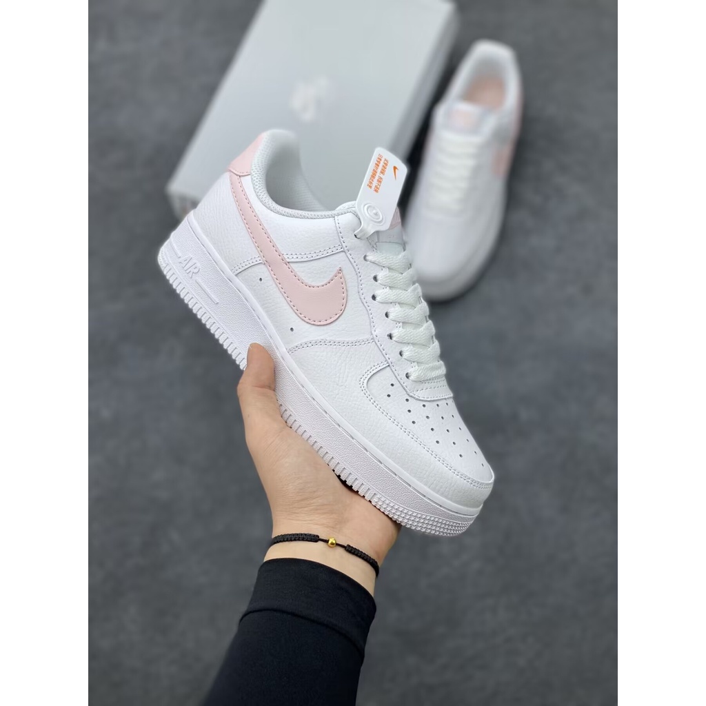 Af1 with pink on sale swoosh